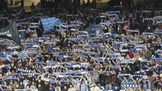 Aficionados de la Real Sociedad en Anoeta