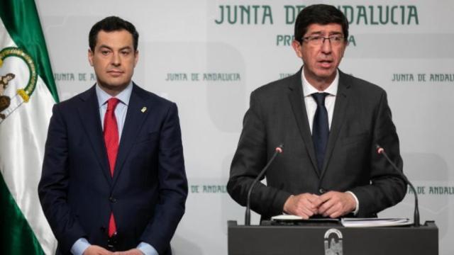 Juan Marín y Juan Manuel Moreno Bonilla en una imagen de archivo. EP