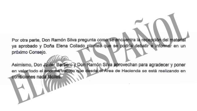 Acta de la reunión del Consejo de la funeraria municipal el 24 de abril de 2020.