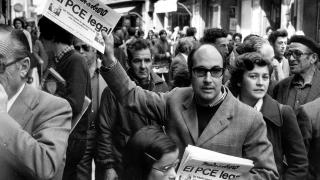 Comunistas en las calles de Madrid durante el Sábado Santo de 1977