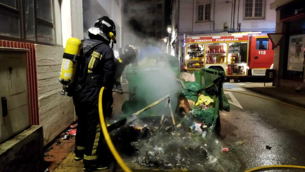 Incendio en Cacabelos