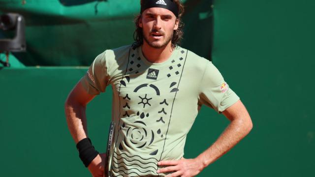 Stefanos Tsitsipas, en la final del Masters 1000 de Montecarlo 2022