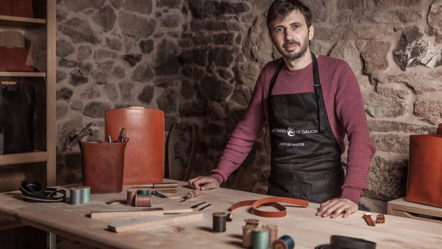 Taller de artesanía de Galicia.