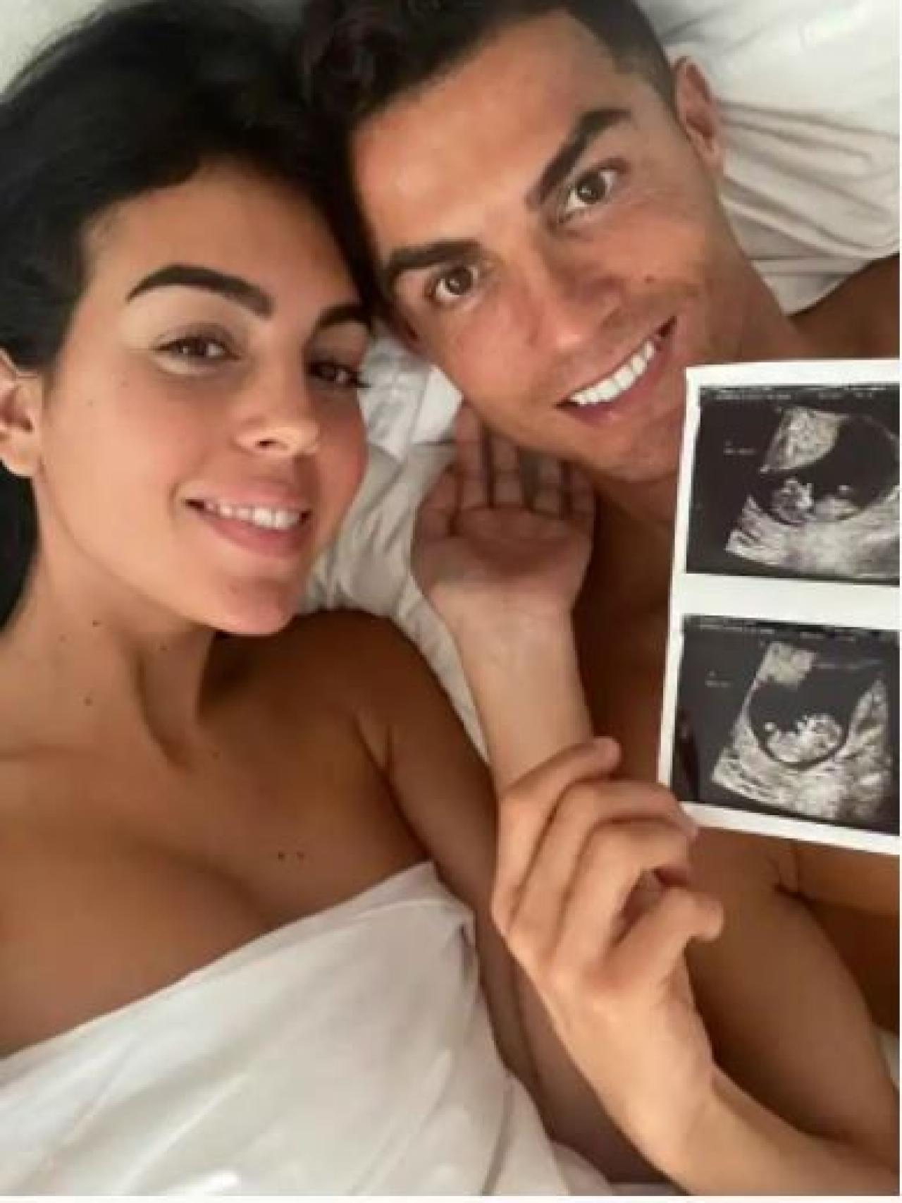 Georgina y Cristiano, el día que anunciaron que esperan mellizos.