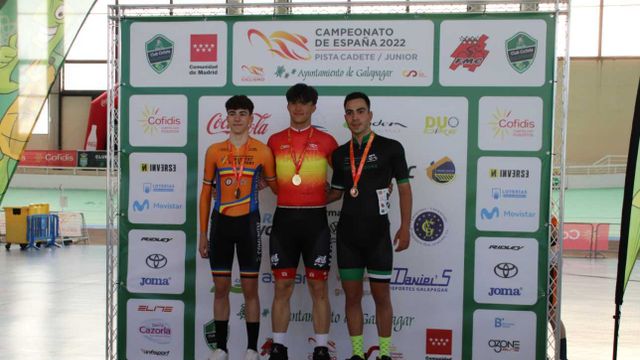 Pablo Leno gana una plata y un bronce en los campeonatos de España de ciclismo de pista