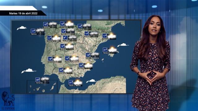 El tiempo para el martes 19 de abril.