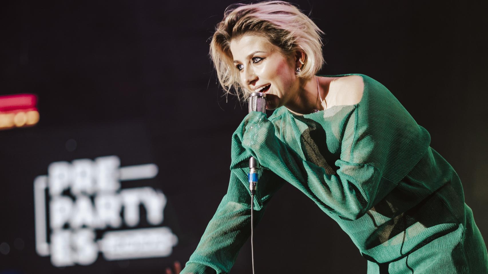 Cornelia Jakobs (Suecia 2022), durante la última PreParty (Foto Álvaro de las Heras)