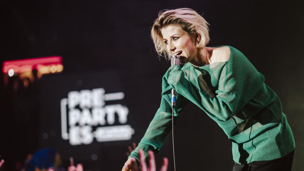 Cornelia Jakobs (Suecia 2022), durante la última PreParty (Foto  Álvaro de las Heras)