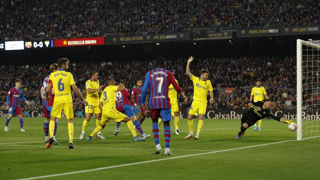 Parada de Ledesma, en el Barcelona - Cádiz de La Liga