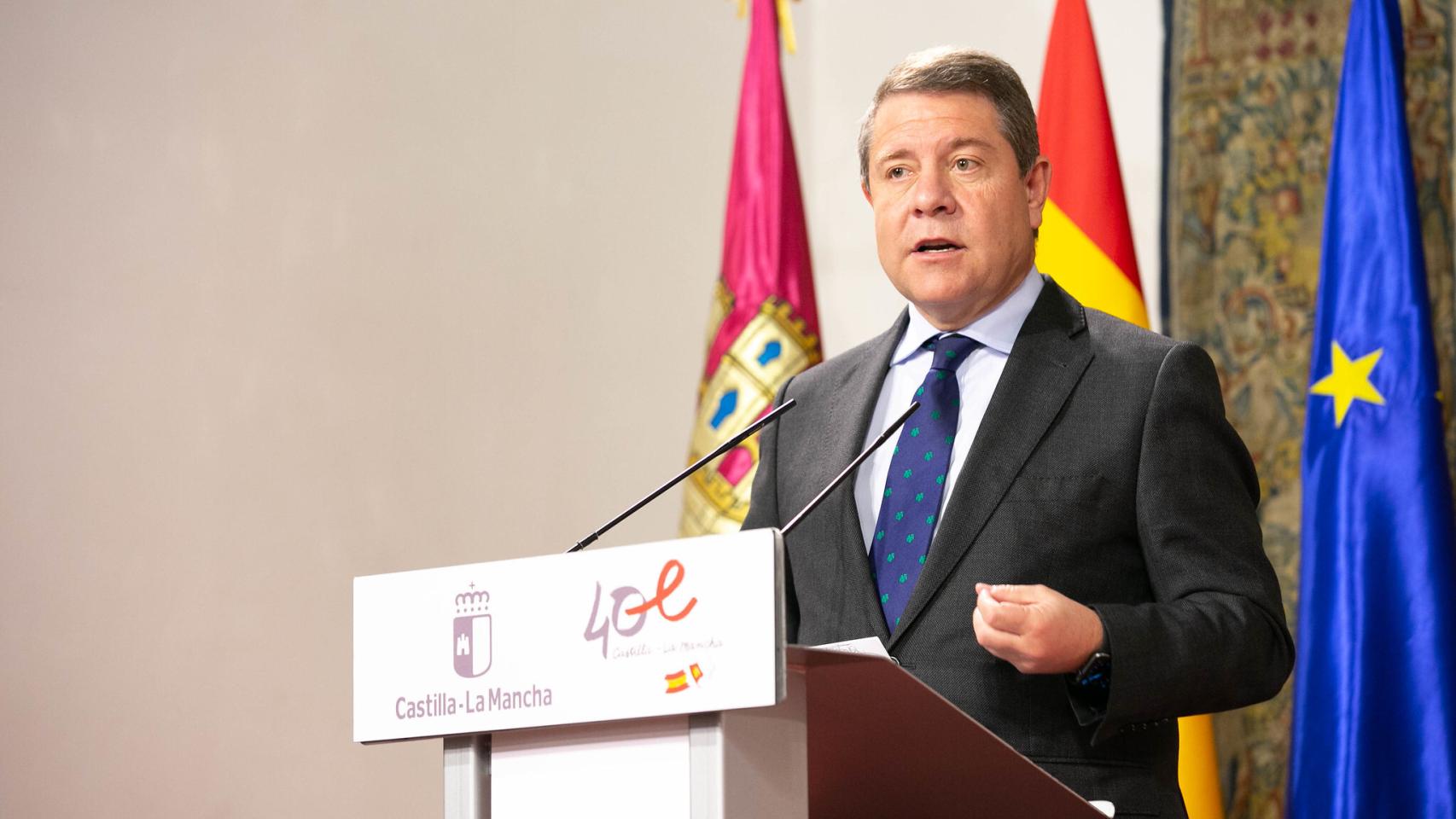 Emiliano García-Page, presidente de Castilla-La Mancha. Foto: JCCM.