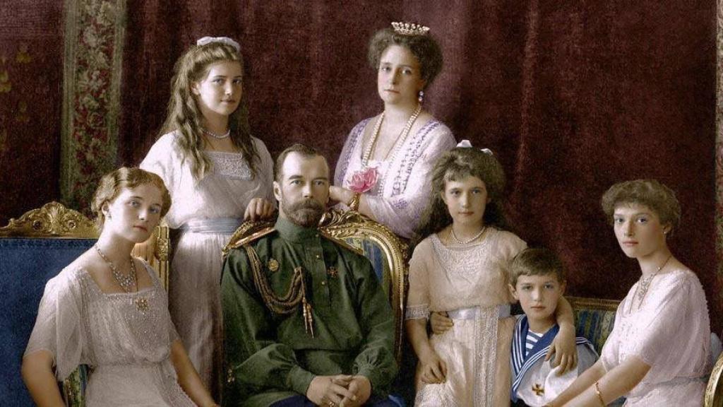 Retrato de los Romanov, la familia imperial rusa.