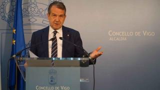 El alcalde de Vigo, Abel Caballero, en rueda de prensa.