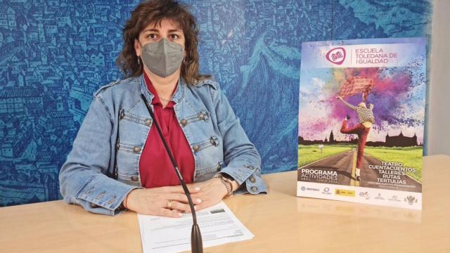 La concejala de Igualdad de Toledo, Ana Abellán, en la presentación de la Escuela toledana de Igualdad