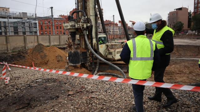 Visita a las obras del túnel de Panaderos