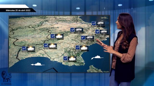 El tiempo para el miércoles 20 de abril.