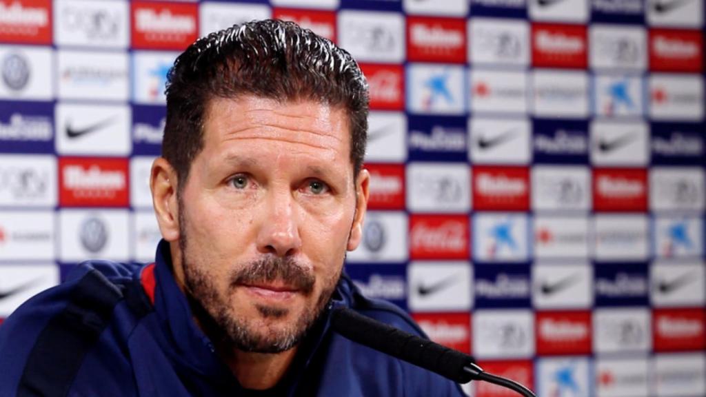 Diego Pablo Simeone, en rueda de prensa.