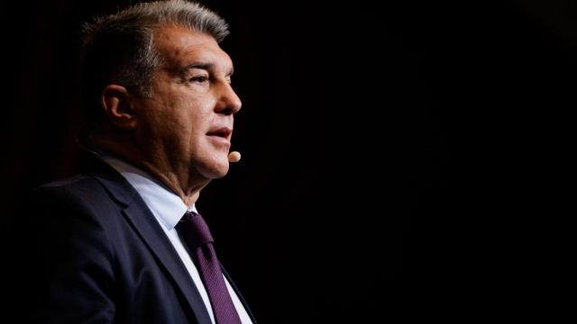 Joan Laporta, en una comparecencia pública