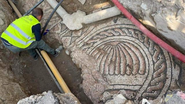 Imagen del mosaico hallado en Montorio. / Superintendencia de Verona