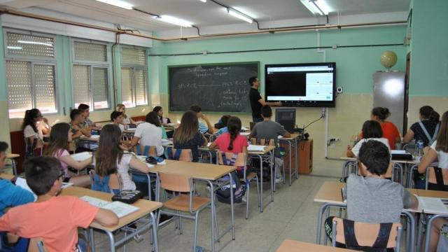 Alumnos de una clase de Bachillerato