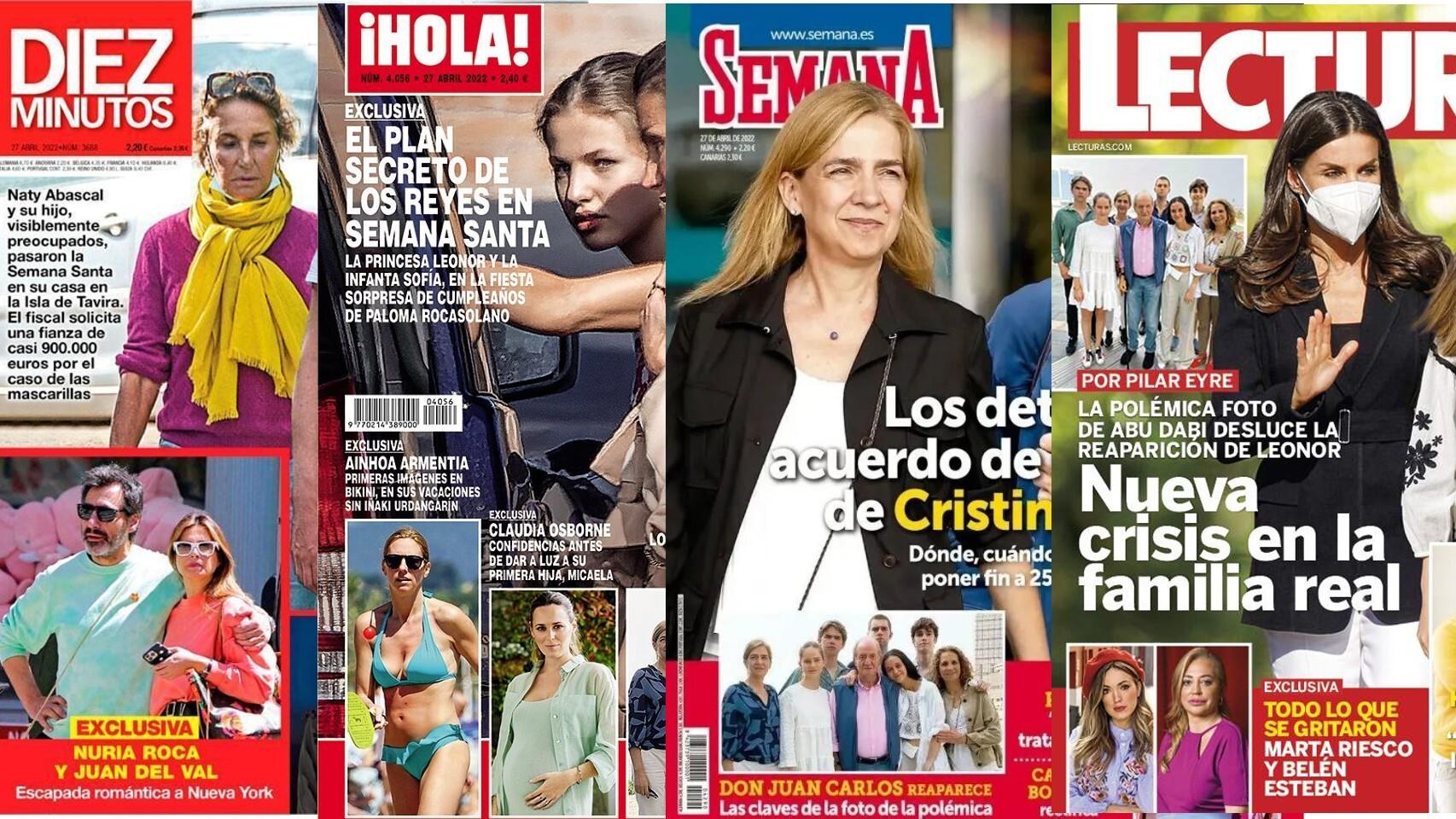 Portadas  de las revistas de este miércoles 20 de abril.