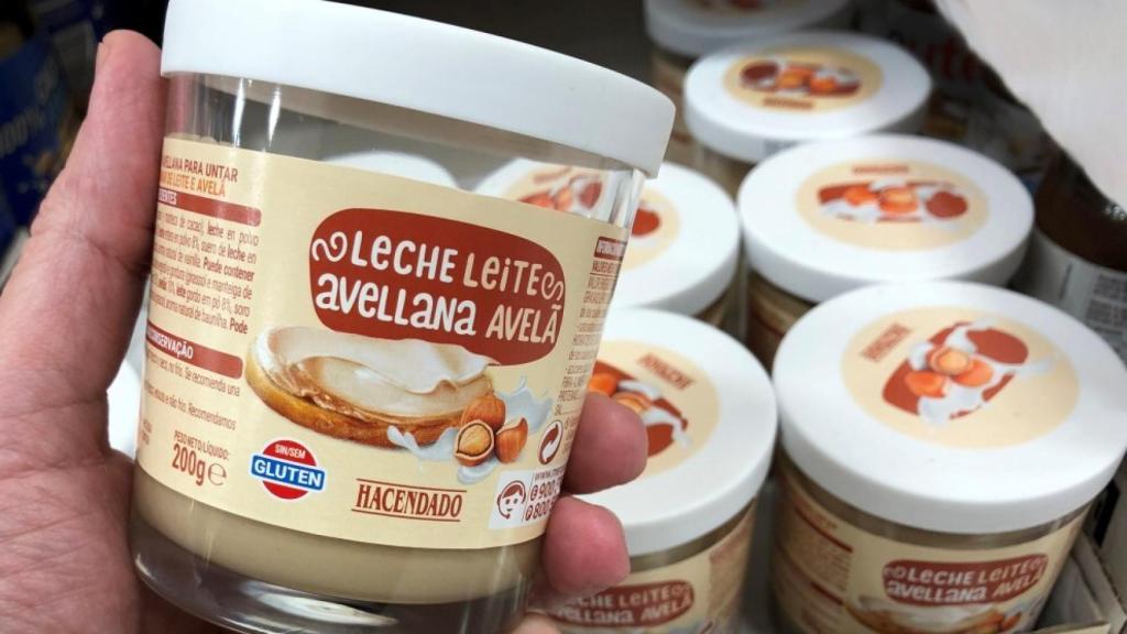 Crema de avellanas de Hacendado.