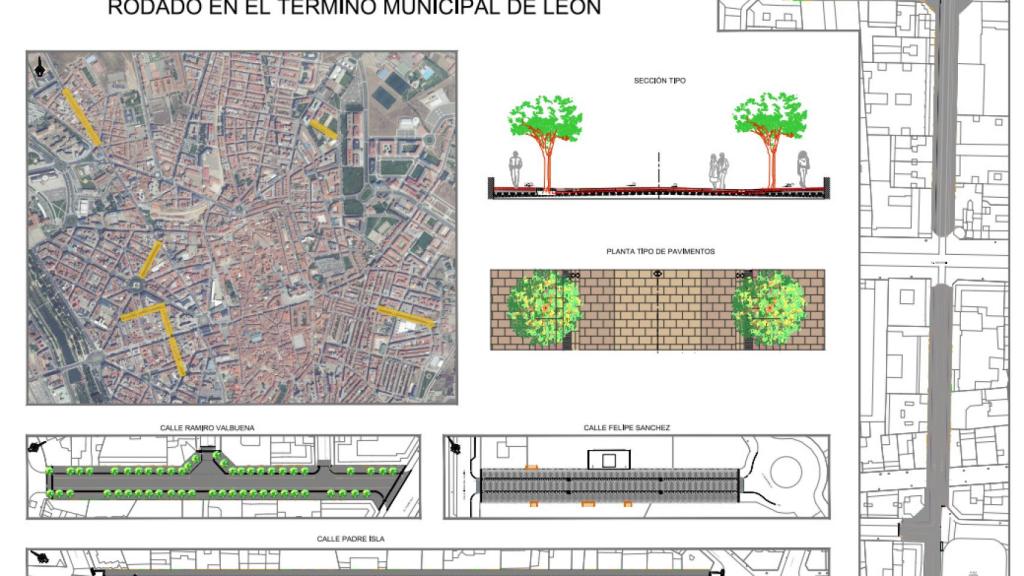 Imagen de las próximas obras para adoquinar ciertas calles.
