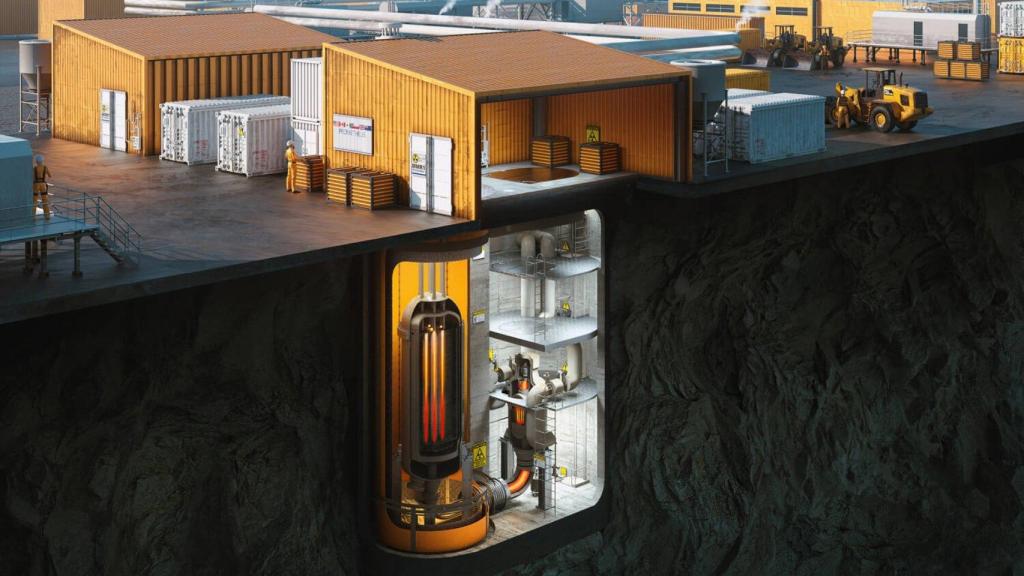 El reactor bajo tierra de Ultra Safe Nuclear Reactors