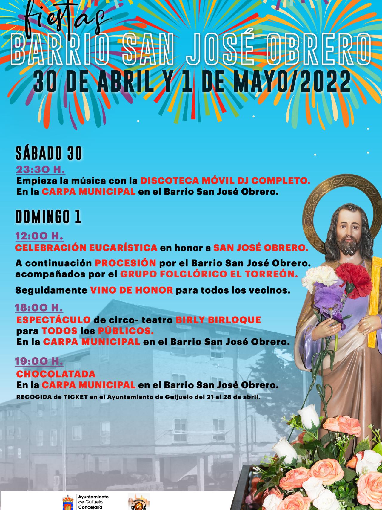 Fiestas San José cartel 2022
