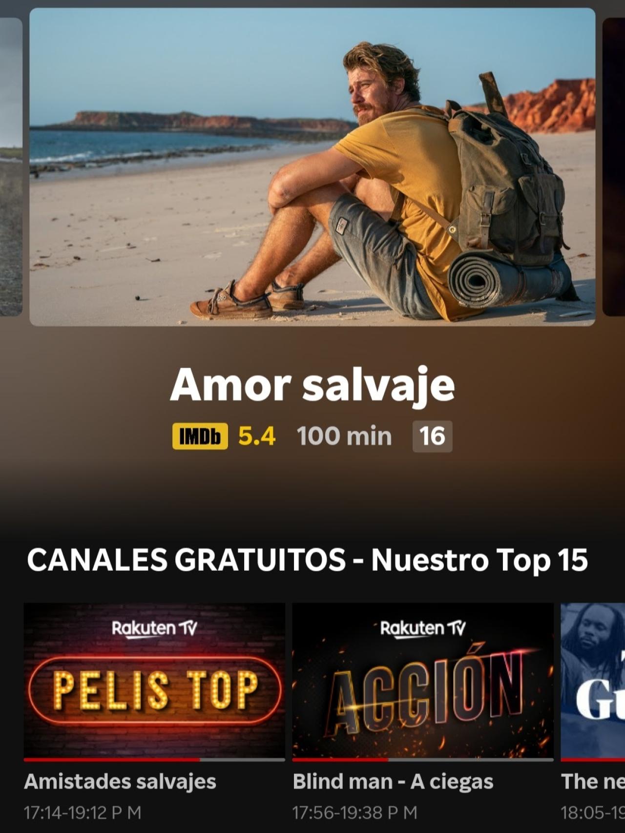 Canales de Rakuten TV en Android
