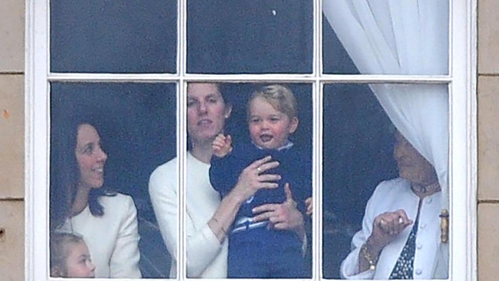 María Borrallo junto al príncipe George en una imagen tomada en junio de 2015.