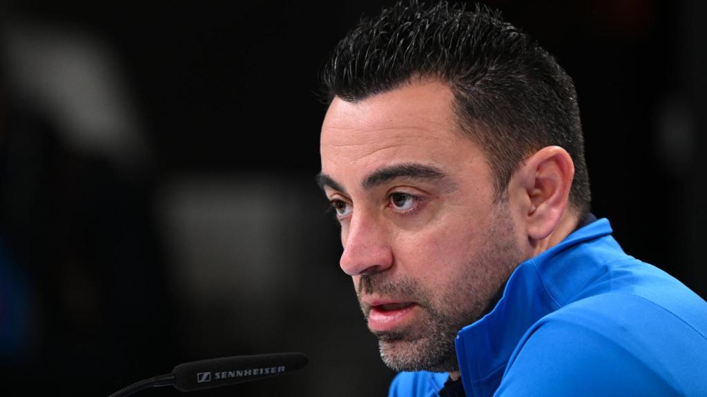 Xavi Hernández, en rueda de prensa