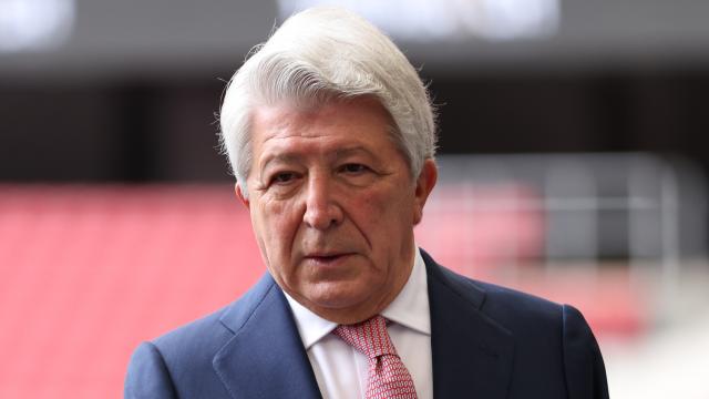 Enrique Cerezo en el Wanda Metropolitano