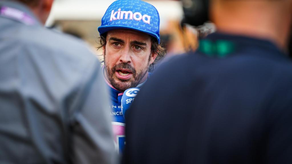 Fernando Alonso en el circuito de Albert Park