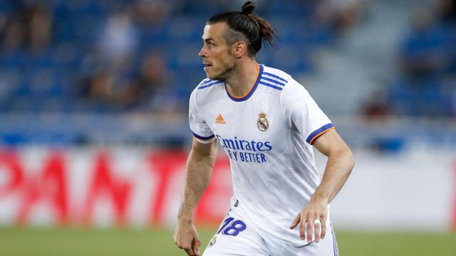 Gareth Bale durante un partido con el Real Madrid