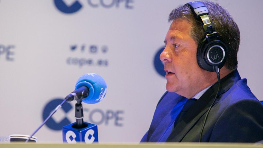 Emiliano García-Page, presidente de Castilla-La Mancha, este miércoles en la Cope