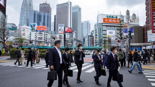 Vista panorámica de un barrio de Tokio.