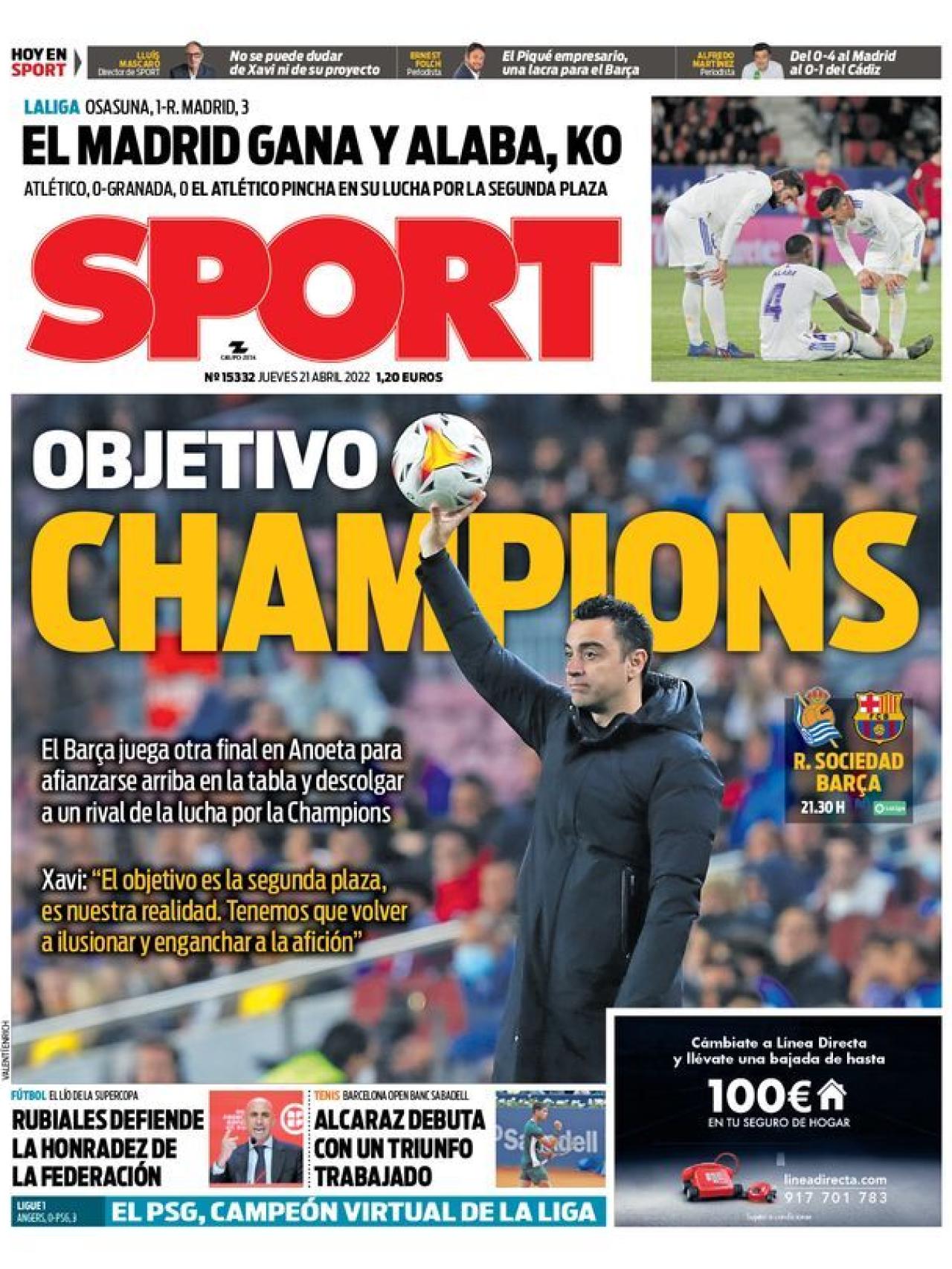 Portada SPORT