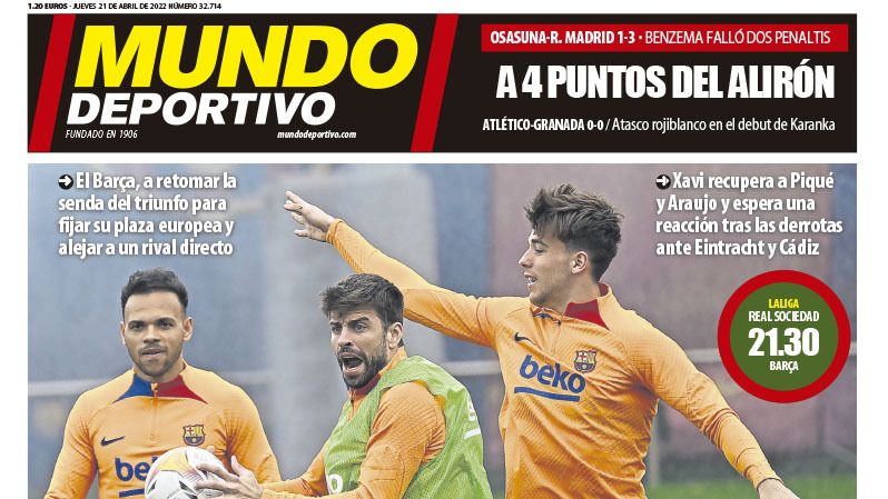 Portada Mundo Deportivo