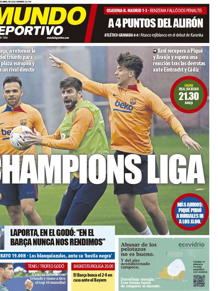 Portada Mundo Deportivo