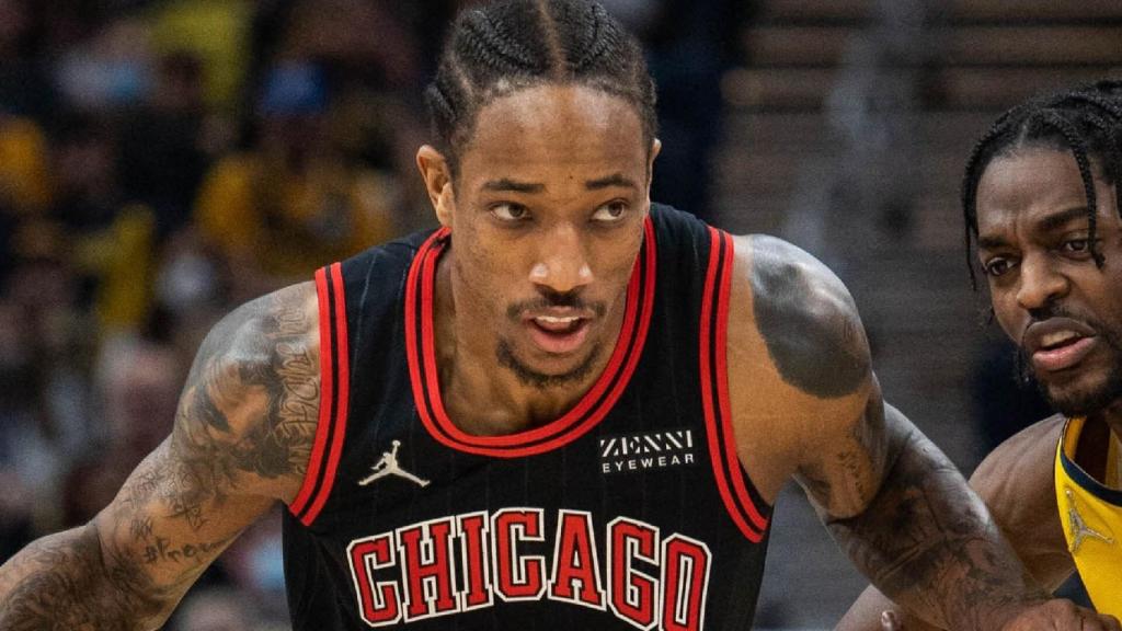 DeMar DeRozan, durante un partido con los Chicago Bulls.