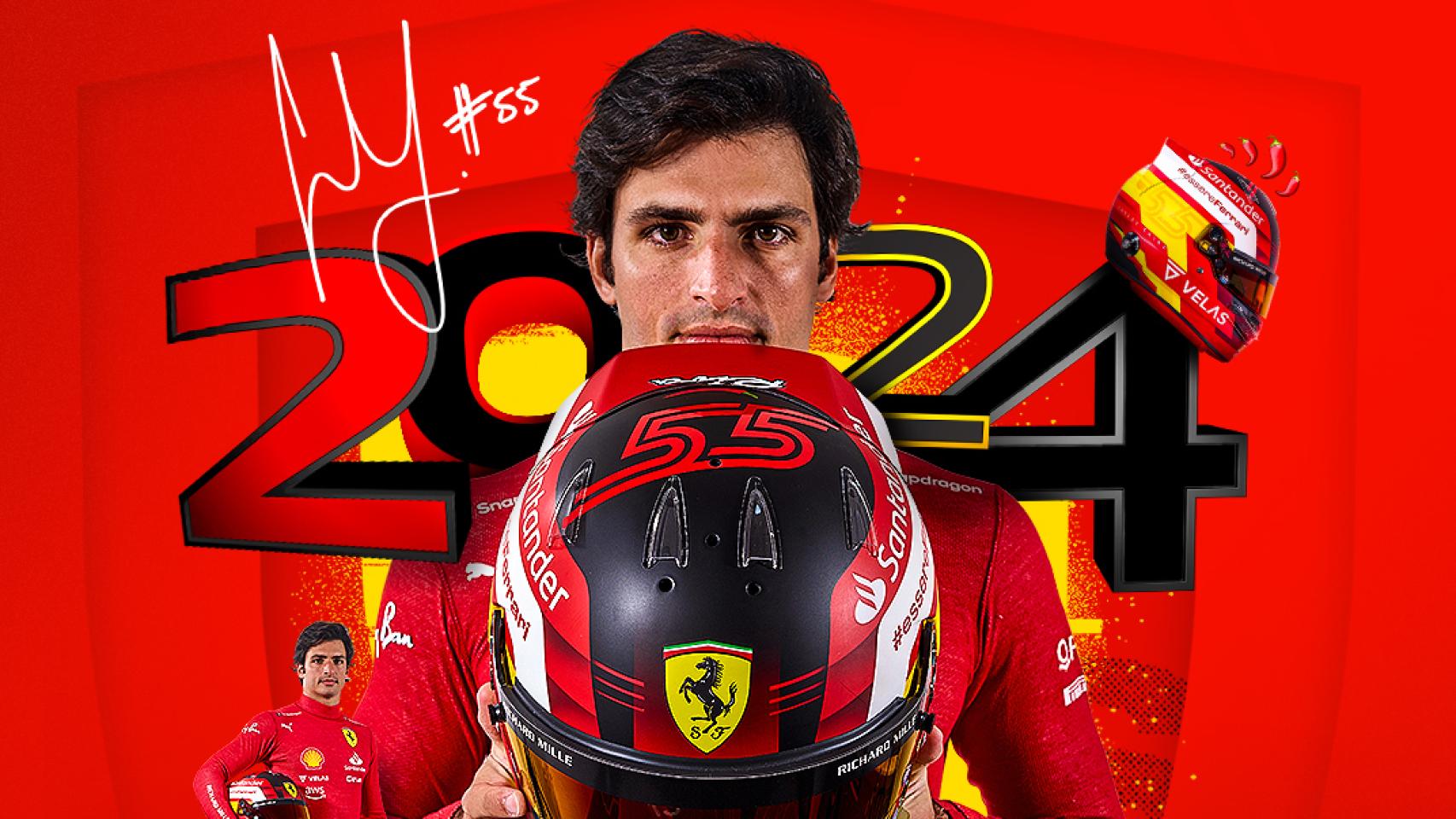 Carlos Sainz renueva con Ferrari