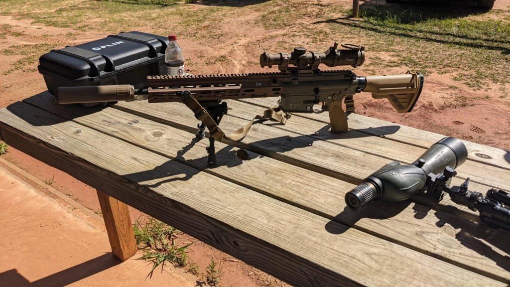 Rifle SDMR de H&K en una demostración