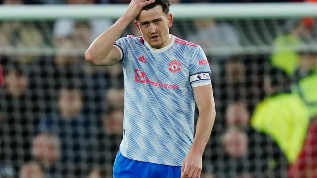 Harry Maguire, en un partido con el Manchester United.