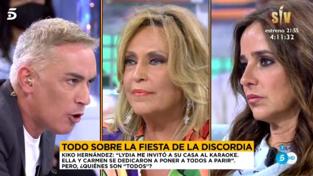 Kiko Hernández y Carmen Alcayde enfrentados.