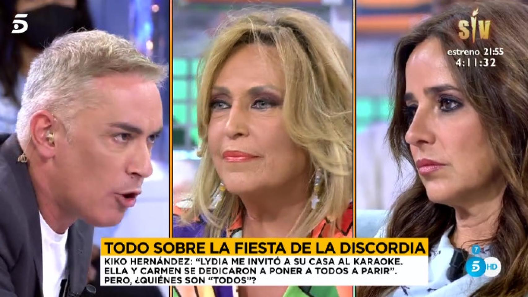 Kiko Hernández y Carmen Alcayde enfrentados.