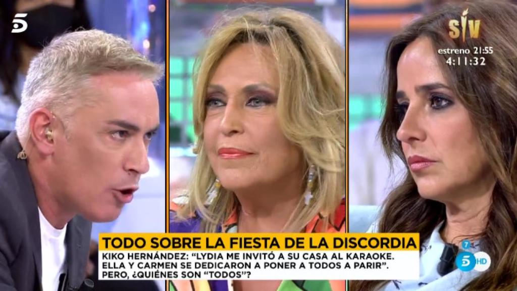 Kiko Hernández y Carmen Alcayde enfrentados.