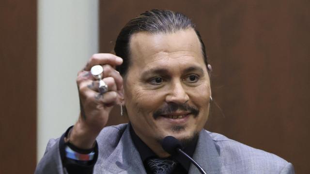 Johnny Depp en su declaración ante el juez.