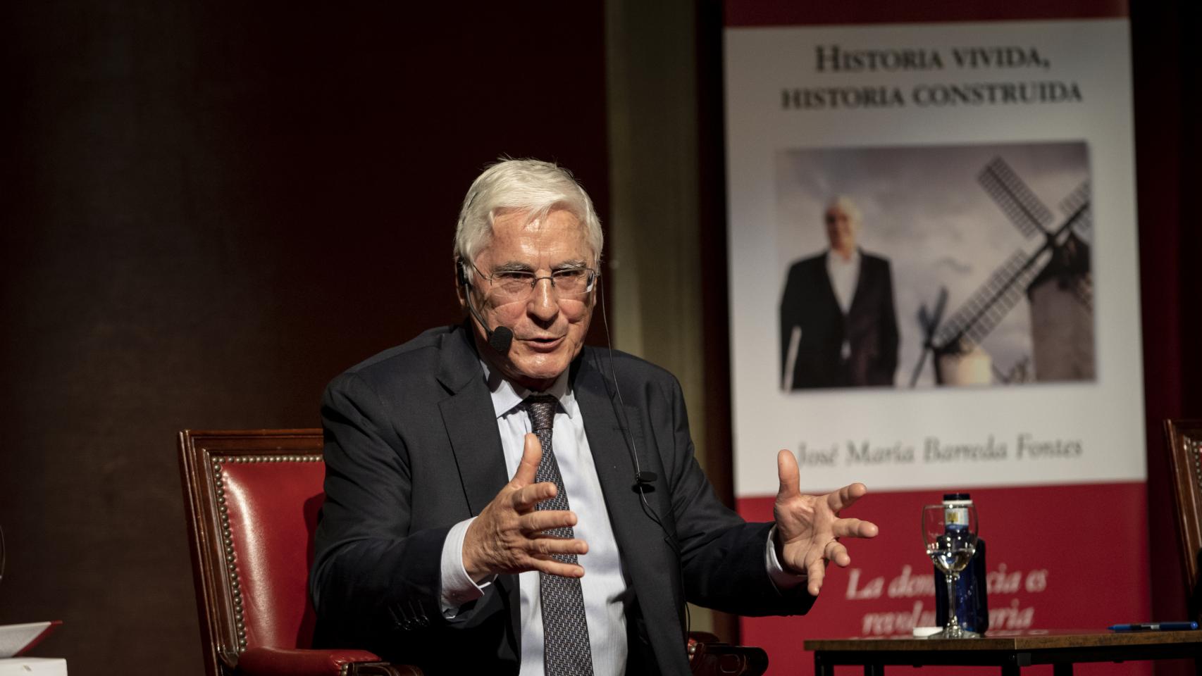 José María Barreda durante la presentación de sus memorias.