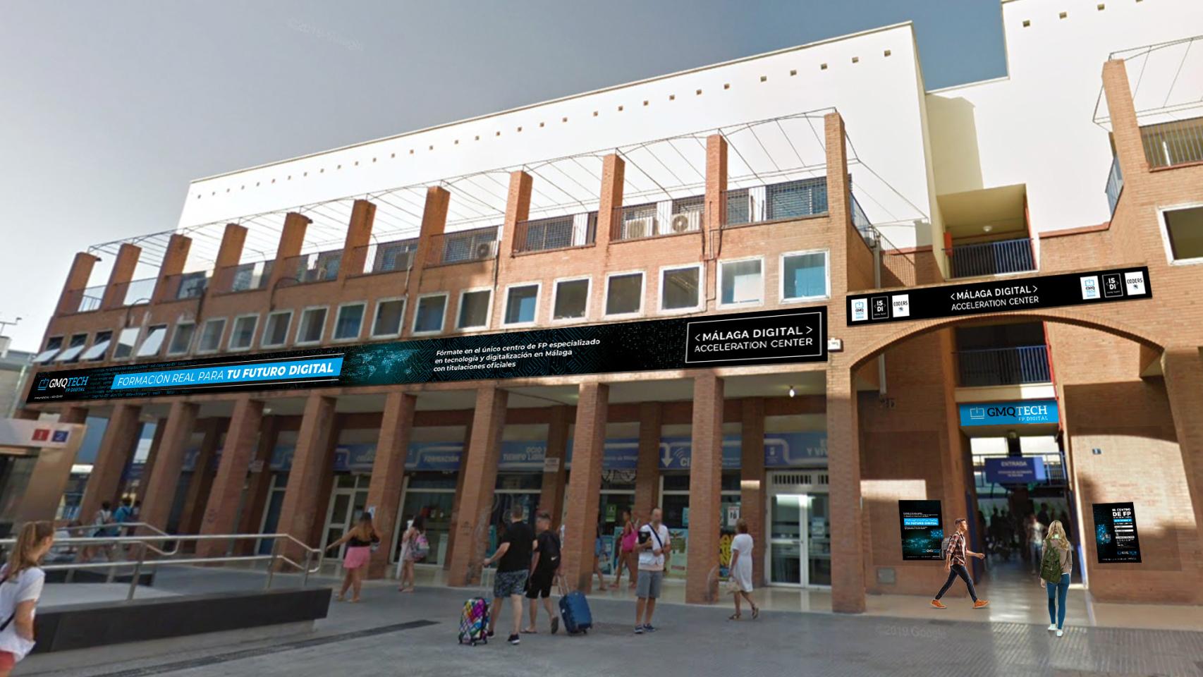 Imagen de la zona en la que estará situado el nuevo centro de formación de ISDI en Málaga.