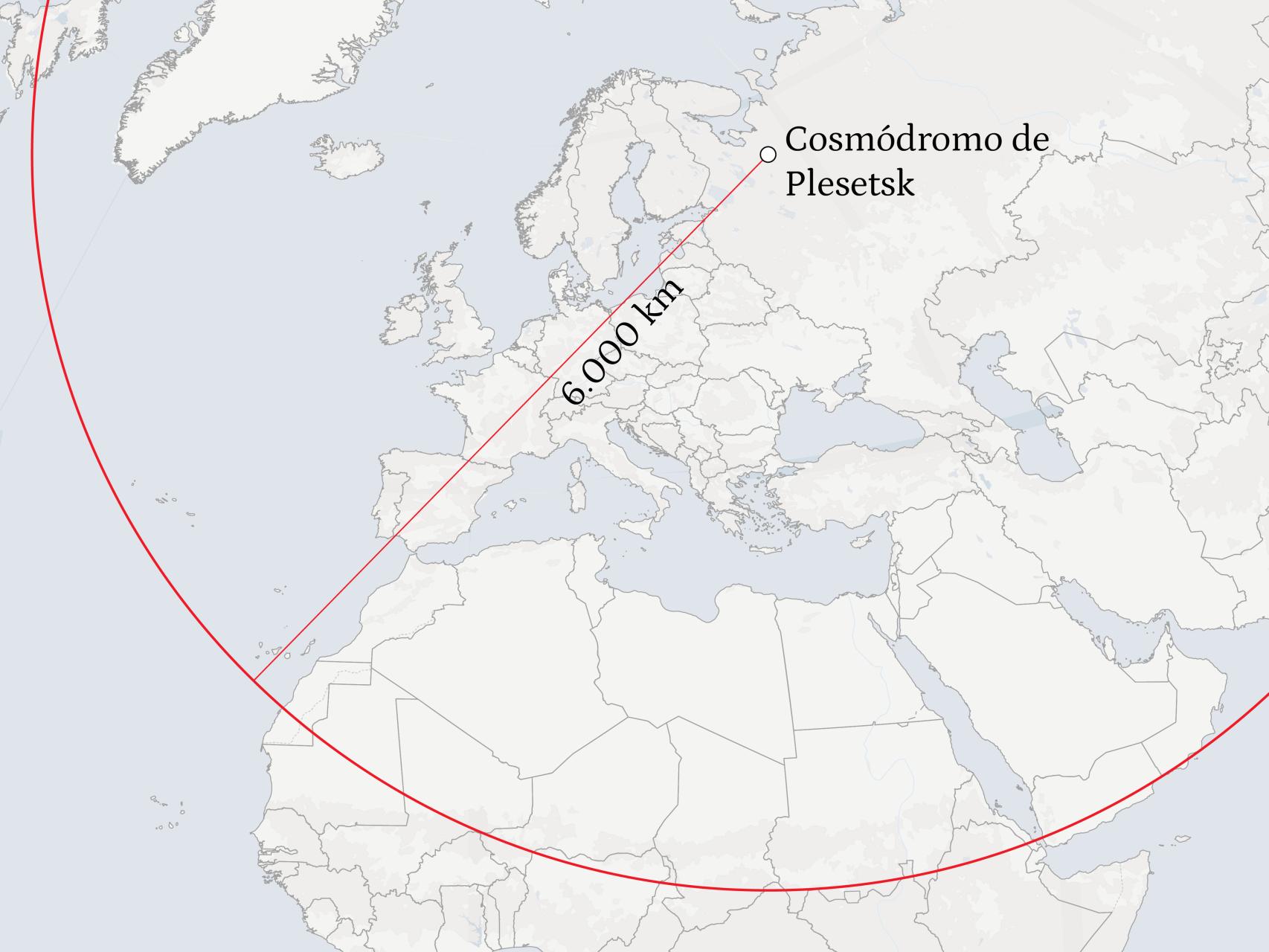 España y toda Europa en el radio de la primera prueba de 'Satán', el nuevo misil nuclear del Kremlin